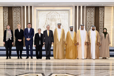 BKMF team meeting H.E. Saqr Ghobash, Speaker of the Federal National Council in Abu Dhabi.